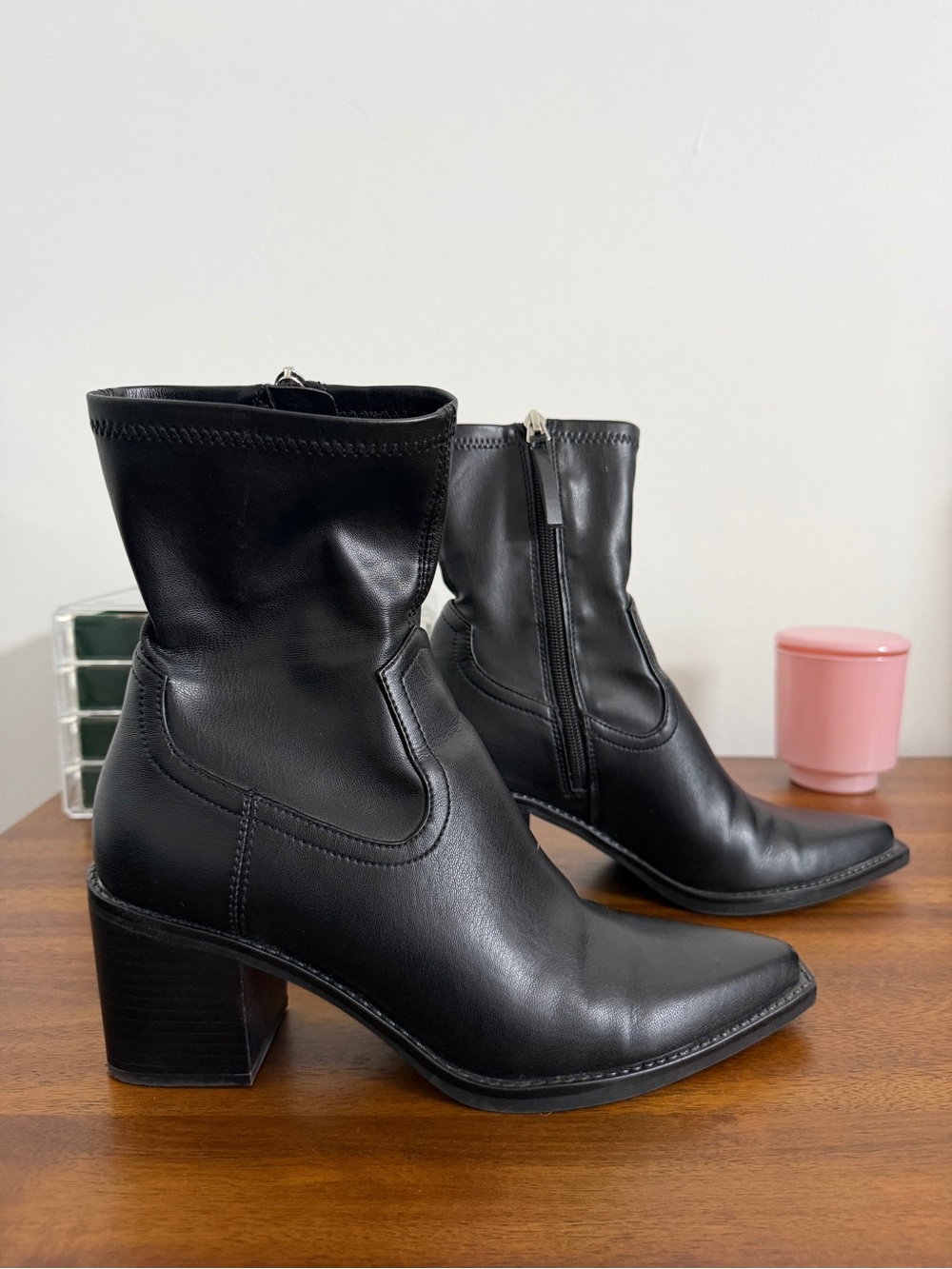 Dolce Vita Josiah black heel boots 8